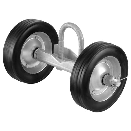 Sliding Gate Hardware Kit, 6 Inch Rollers, 600 lb, Black