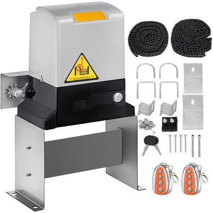 Sliding Gate Opener, 1400 lb Capacity, 370W, Remote