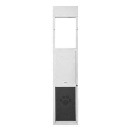 Sliding Glass Dog Door, Adjustable 75–80 In, XL Flap