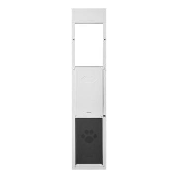 Sliding Glass Dog Door, Adjustable 75–80 In, XL Flap