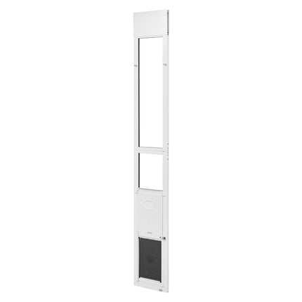 Sliding Glass Dog Door, Adjustable Height, Lock, Medium Dogs