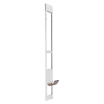 Sliding Glass Dog Door Insert, 91–96 in, Locking, Aluminum Frame