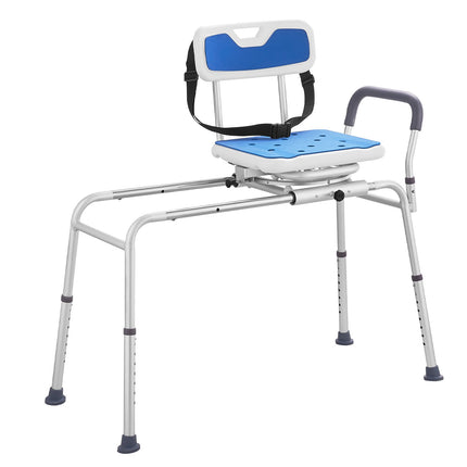 Sliding Tub Transfer Bench – 360 Swivel, 400 lb; Height Adjustable