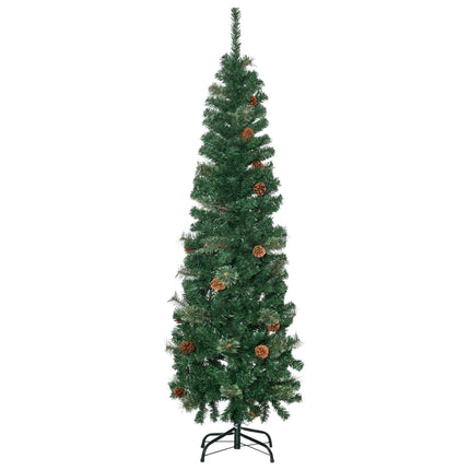 Slim Artificial Christmas Tree, 165 cm, Green, Indoor Use