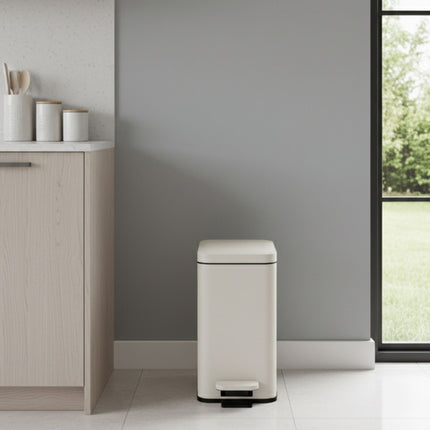 Slim Pedal Bin, 10L – Bathroom & Kitchen Waste