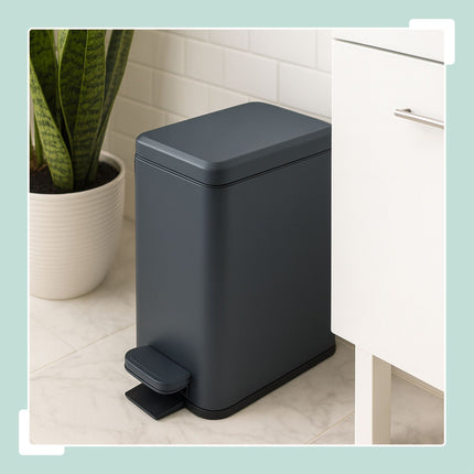 Slim Pedal Bin, 10L – Soft-Close, Hands-Free