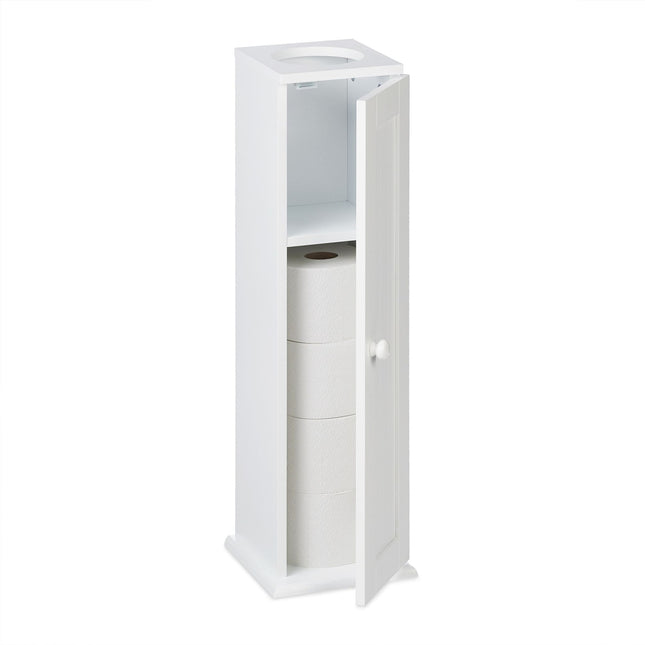 Slim toilet cabinet with 2 shelves