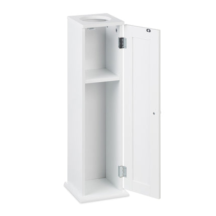 Slim toilet cabinet with 2 shelves