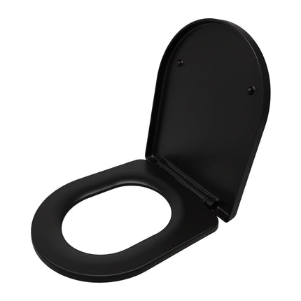 Slow-Close Duroplast Toilet Seat, Removable, Universal Fit