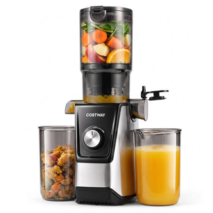 Slow Juicer with 11cm Feed Chute & Reverse Function, Black