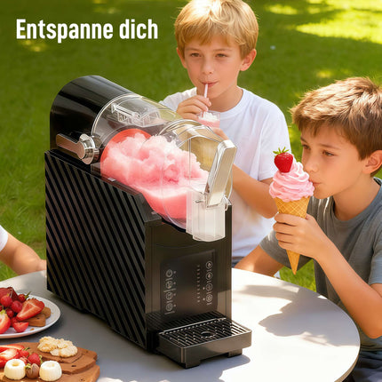 Slush Machine, Fast Cooling, 2.4L Capacity, Black