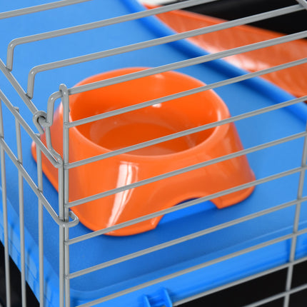 Rollable small animal cage, complete starter set, 89x44x43 Cm
