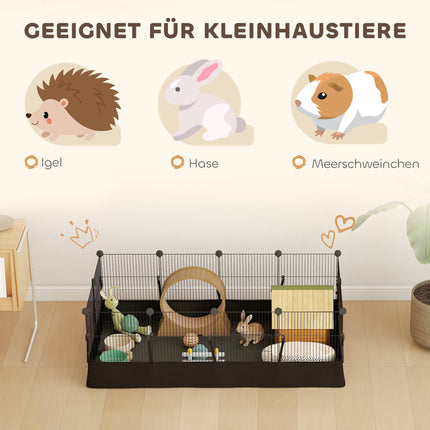 Small Animal Cage with Waterproof Liner, Steel Frame