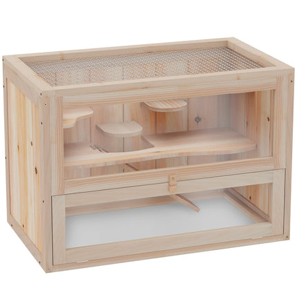 Small animal cage in wood, 60 x 35 x 42 cm