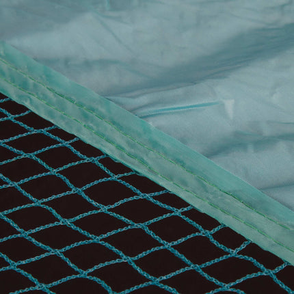 Small animal pen with protective net and bottom