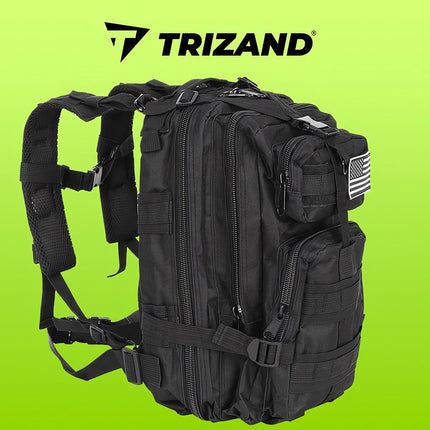 Small black tourist backpack 23089