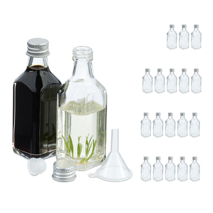 Small bottles in a set