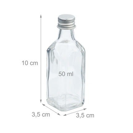 Small bottles in a set