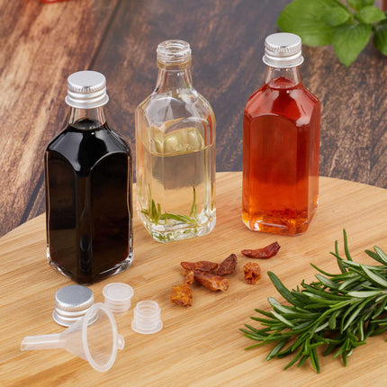 Small bottles in a set
