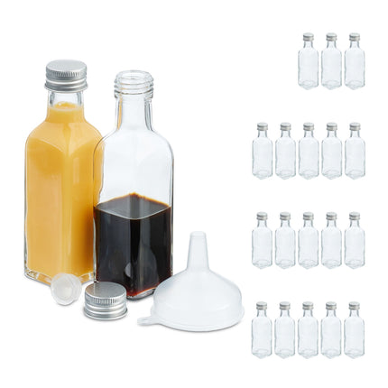 Small bottles in a set