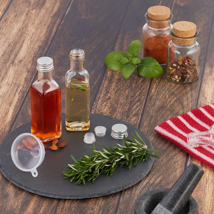 Small bottles in a set