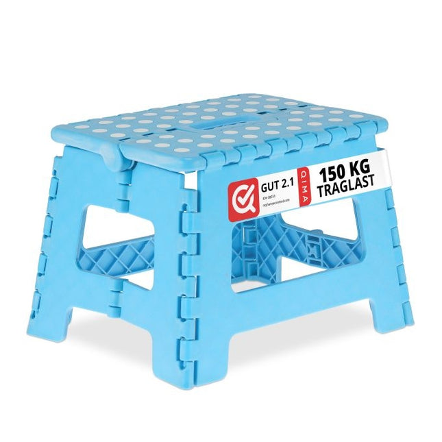 Kleine opvouwbare kruk blauw