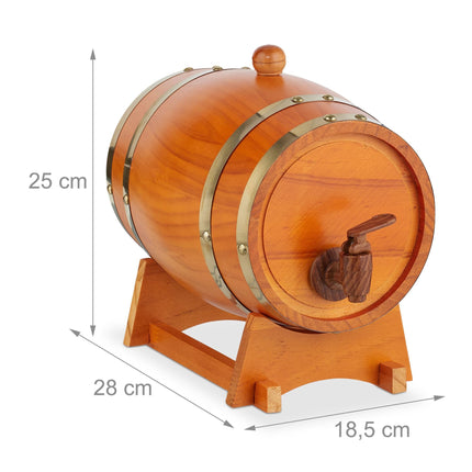 Small wooden barrel 2.2 liters