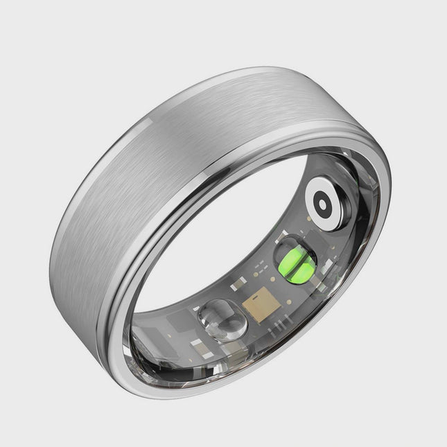 Smart Health Tracking Ring, Stainless Steel, XXS