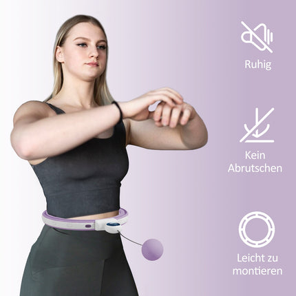 Adjustable Smart Hula Hoop with weight ball counter for adults