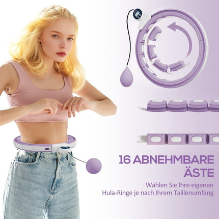 Adjustable Smart Hula Hoop with weight ball counter for adults