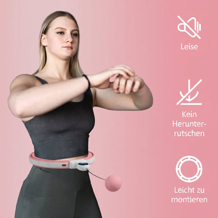 Smart Hula Hoop with Weighted Ball, 16 Adjustable Links