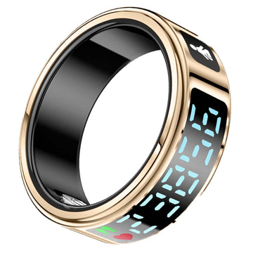 Smart Ring with Display, Adjustable Size