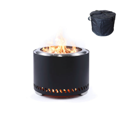 Smokeless Fire Pit, Stainless Steel, 49.5 cm