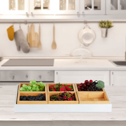 Snack bowl with serving tray