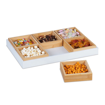 Snack bowl with serving tray