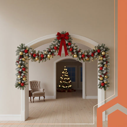 Snow-Covered Christmas Garland, 270cm, Flexible PVC