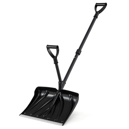 Snow Shovel, 53 Inch, Assist Handle, Aluminum Edge
