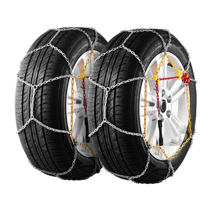 Snow Tire Chains, 2-Pack Manganese Steel Emergency Traction