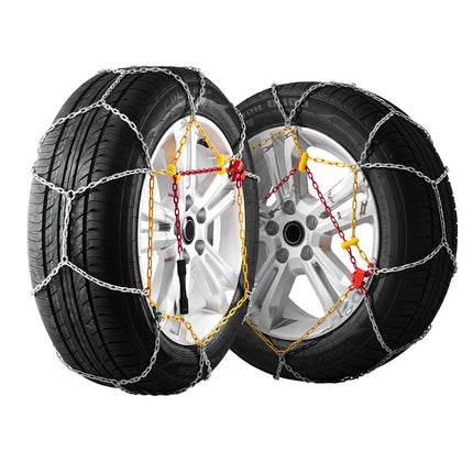 Snow Tire Chains, 2-Pack Manganese Steel Emergency Traction