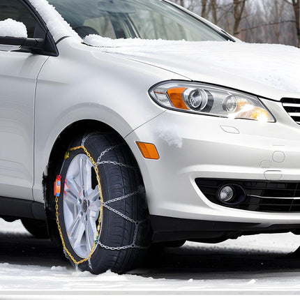 Snow Tire Chains, Manganese Alloy Steel, Set of 2