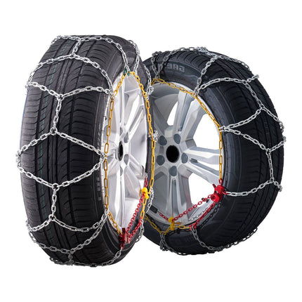 Snow Tire Chains, Manganese Steel Cable, 2-Pack