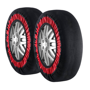 Snow Tire Socks, Polyester, Elastic Straps, XL 2-Pack