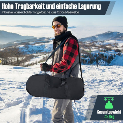 Snowshoes Set with Adjustable Poles, 78 cm, Silver