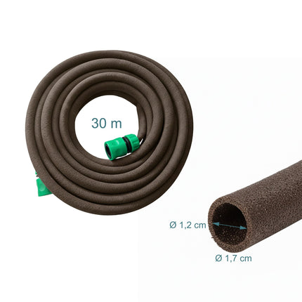 Soaker Hose for Hedges and Flower Beds, 70% Water Saving