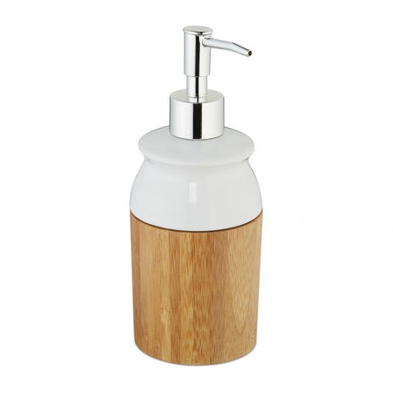 Soap pump in bamboo