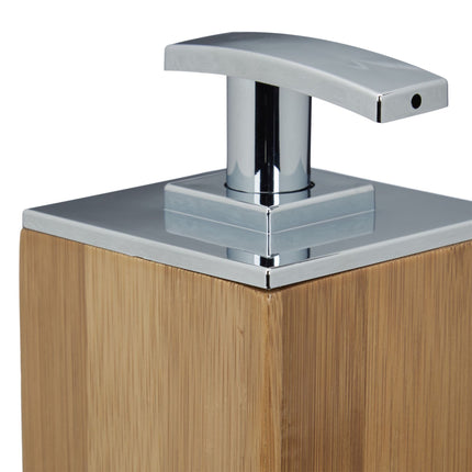 Soap pump in bamboo