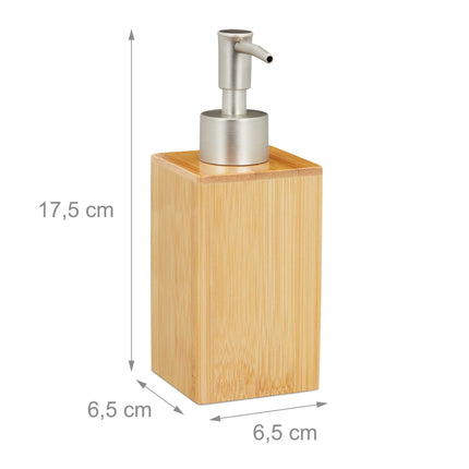 Soap pump in bamboo