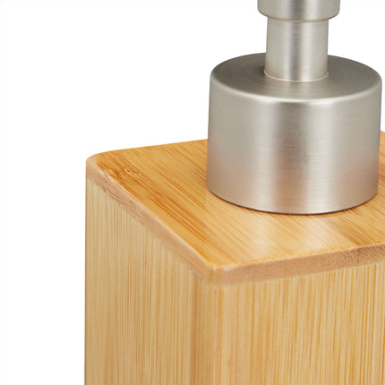 Soap pump in bamboo