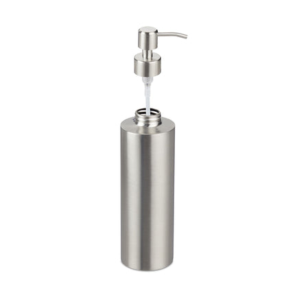 Soap pump in stainless steel