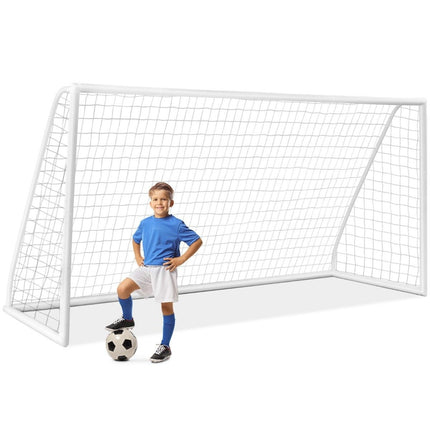 Soccer Goal 365x182 cm with Durable Net & Stakes